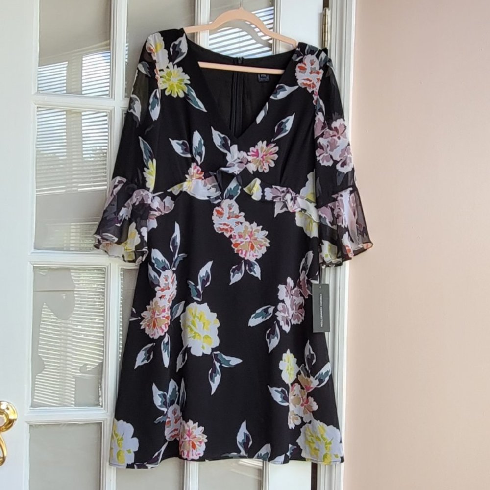 French Connection Floral Dress Size 10